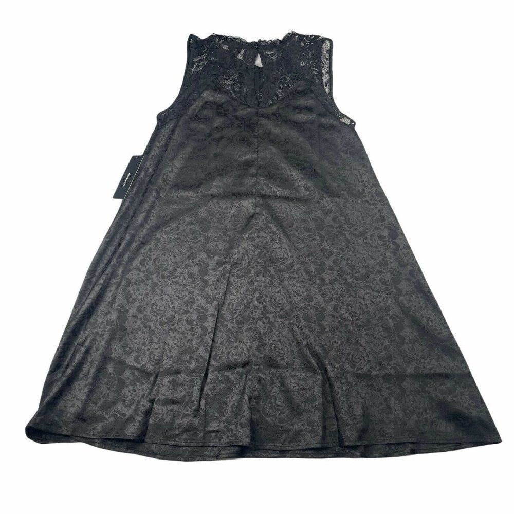 Lulus Evidently In Love Floral Satin Swing Dress NEW - Picture 4 of 7